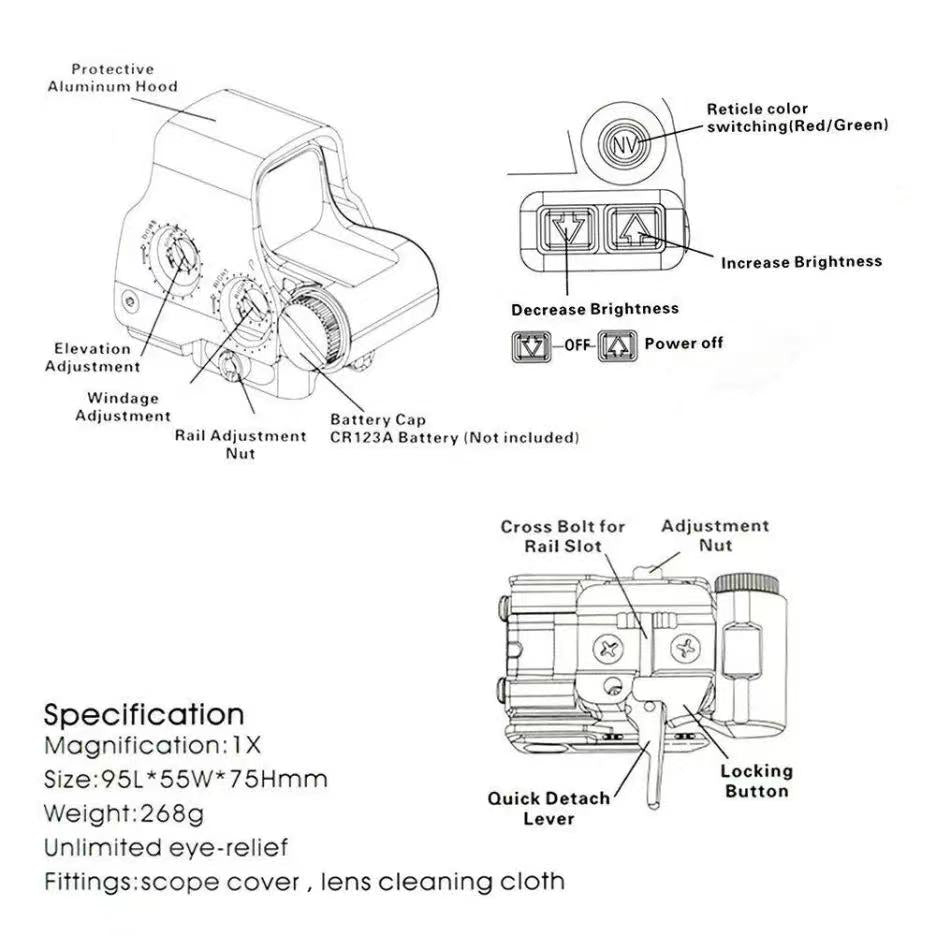 ScopeX™ Combined Holographic Sight