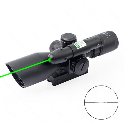 2.5-10X40E green laser integrated M10 optical sniper sight