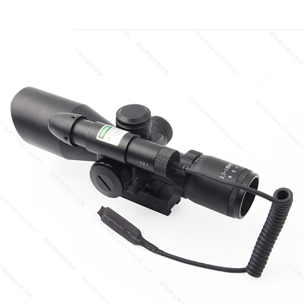 2.5-10X40E green laser integrated M10 optical sniper sight