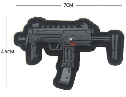 PVC Rubber Velcro Patches - Over 25 Different Options! (Pistol Rifle Guns MK AK AK47 Weapons)