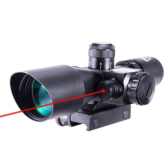 2.5-10X40E red laser integrated M11 optical sniper sight