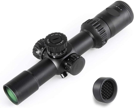 1-5x24 First Focal Plane FFP Scope with Red Green Illuminated MOA Reticle, Anti-Reflection Devices