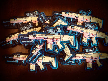 PVC Rubber Velcro Patches - Over 25 Different Options! (Pistol Rifle Guns MK AK AK47 Weapons)