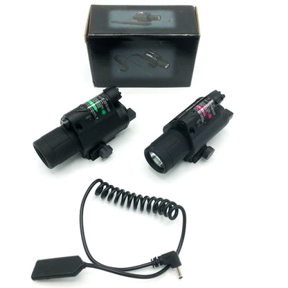 Rail Mounted Flashlight and Green Laser Combo