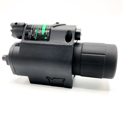 Rail Mounted Flashlight and Green Laser Combo