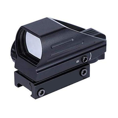 Reflex Dot Sight with 4 Different Reticle Options in Red or Green (Black)